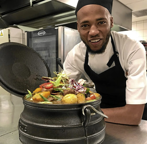 Unilever Food Solutions Young Chef of the Year 2017, Terror Lekopa, makes a mean lamb potjie.