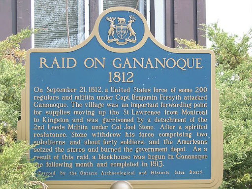On September 21, 1812, a United States force of some 200 regulars and militia under Capt. Benjamin Forsyth attacked Gananoque. The village was an important forwarding point for supplies moving up...