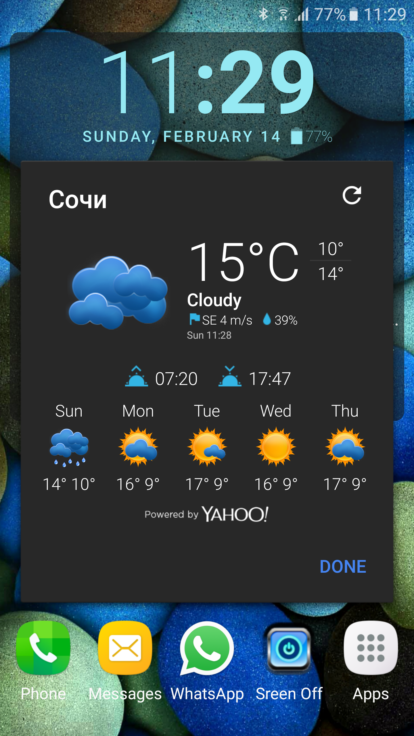 Android application Chronus: WeezleHD Weathe icons screenshort