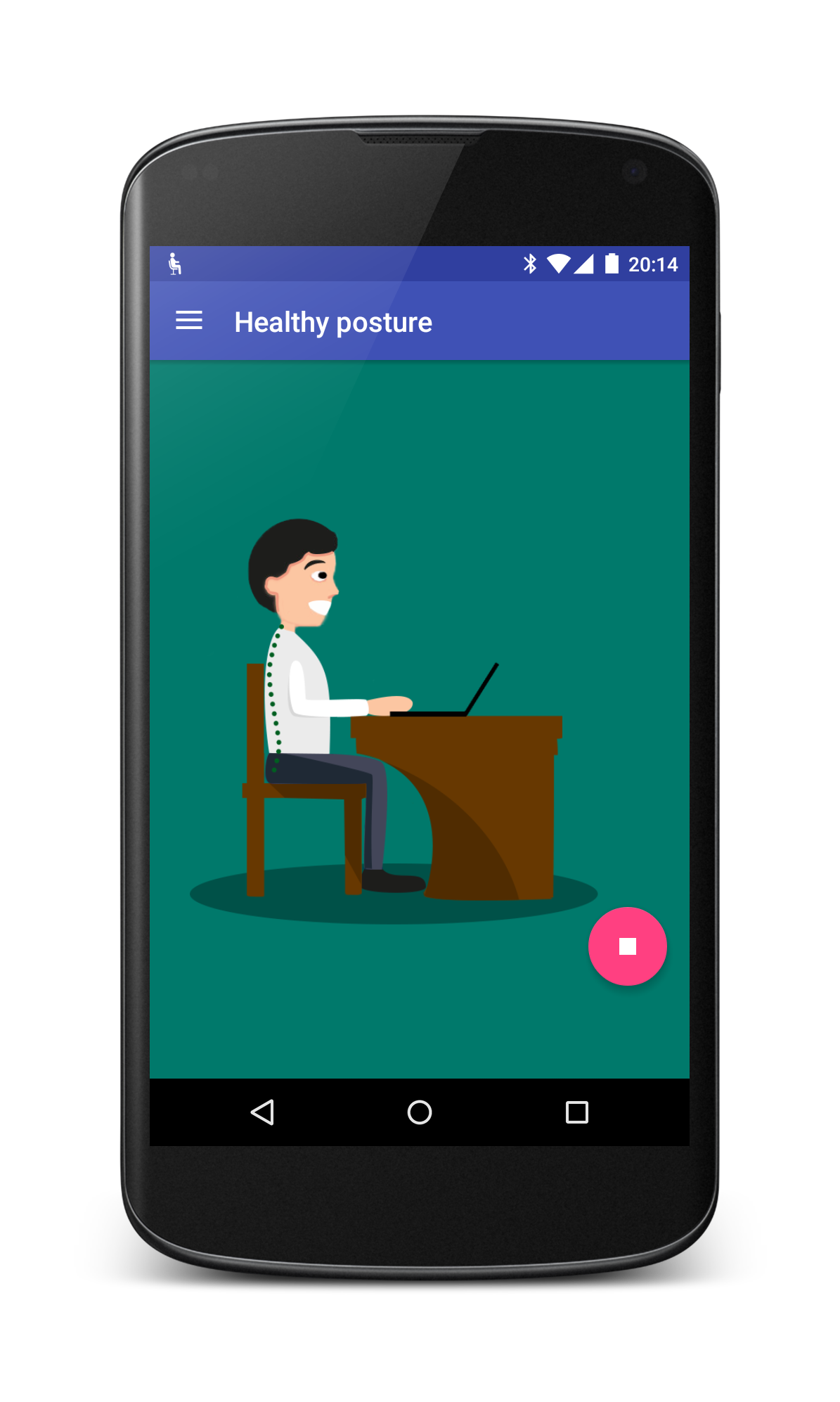 Android application Healthy back - perfect posture screenshort