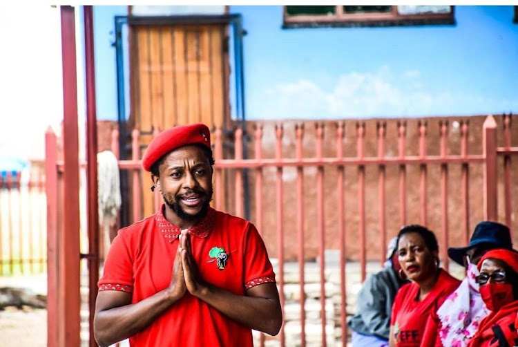 EFF leader Julius Malema described MP Mbuyiseni Ndlozi as a man 'favoured by God'.