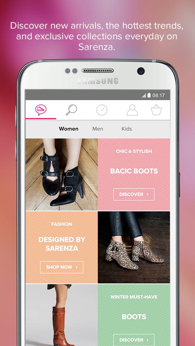 Android application Sarenza - shoes &amp; bags screenshort