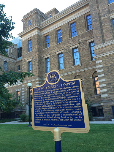 Toronto General Hospital:This institution, the first general infirmary in Upper Canada, began operations in 1829. It was periodically hampered by administrative and financial difficulties but...