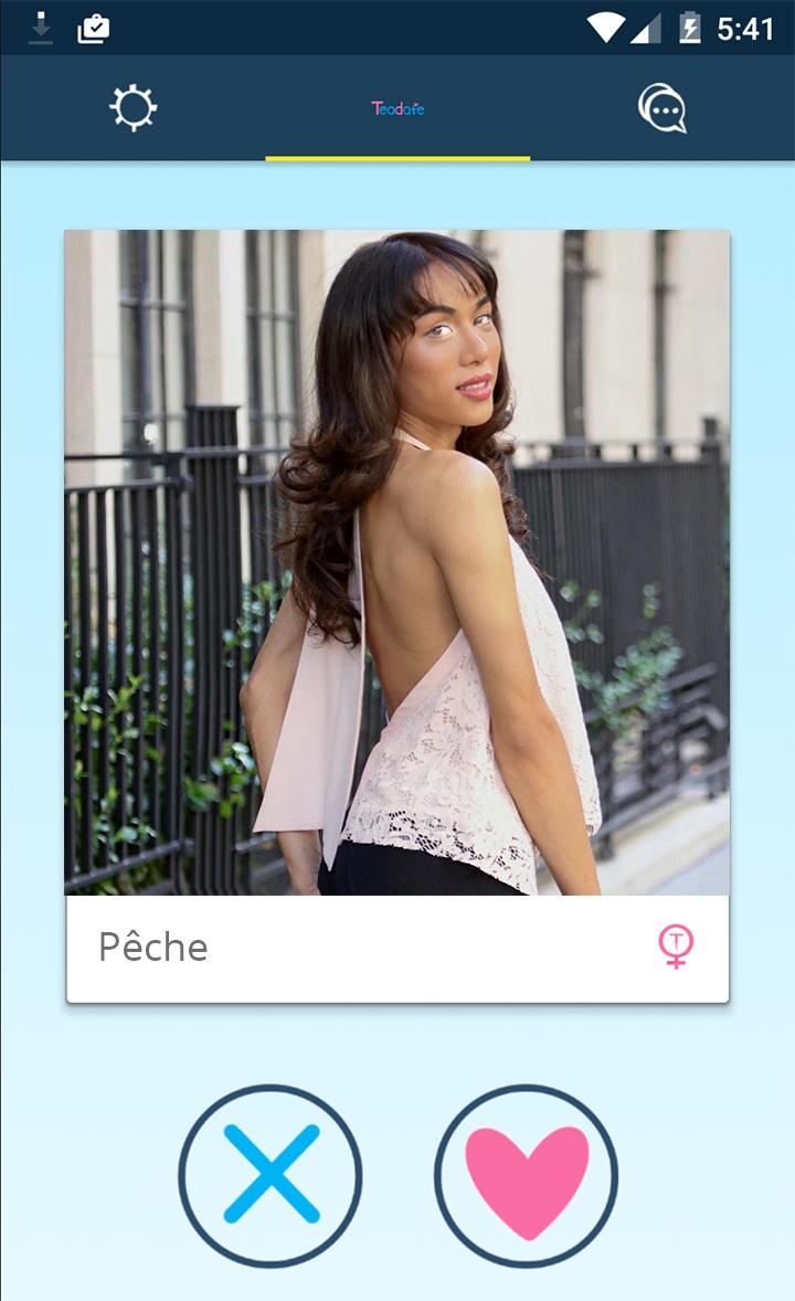 Android application Teadate - Transgender dating screenshort