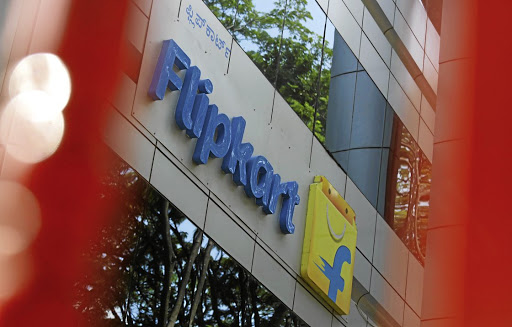 The logo of India’s e-commerce company Flipkart is seen on the company’s office in Bengaluru, India. Picture: REUTERS/ABHISHEK N CHINNAPPA