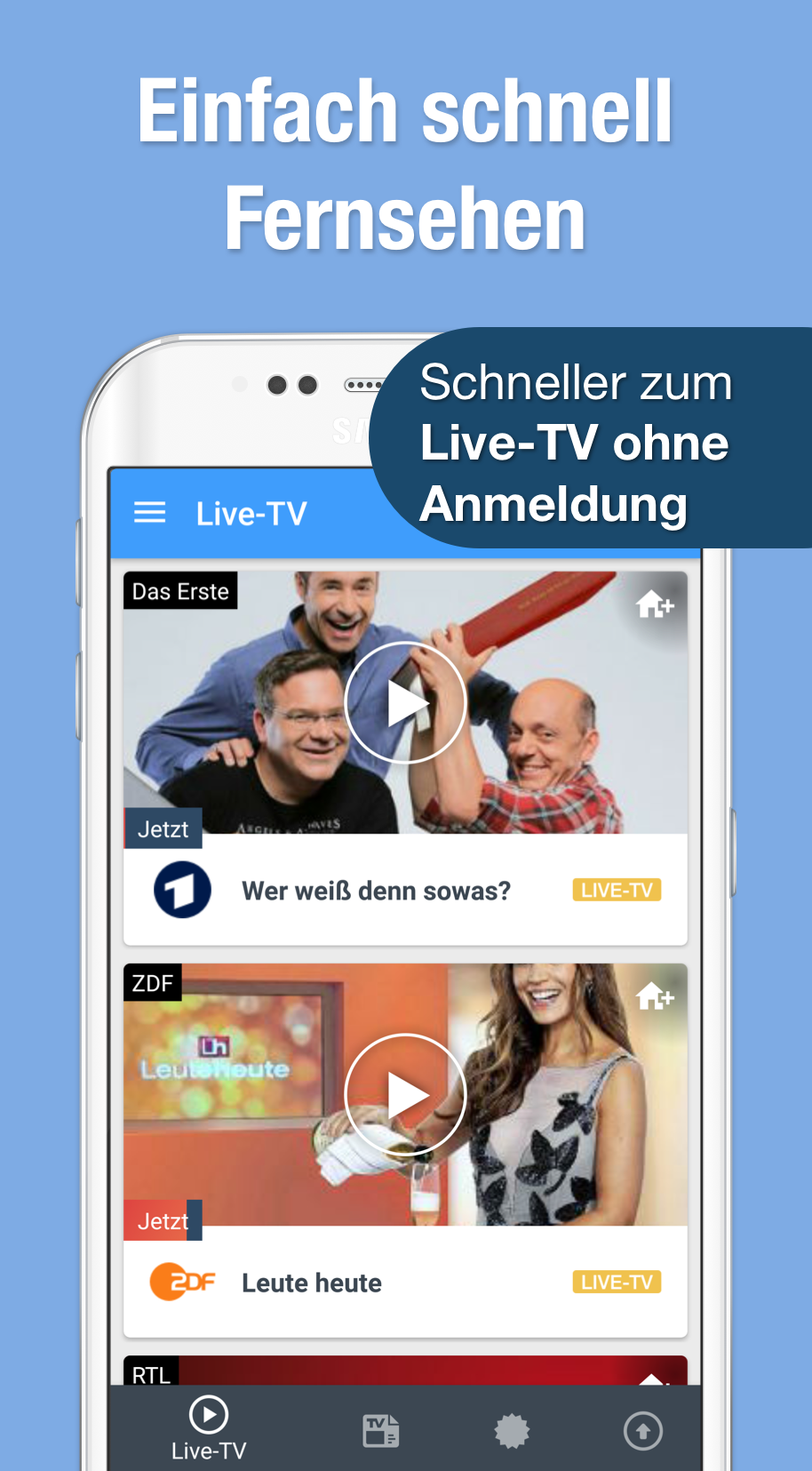Android application TV App Live Mobile Television screenshort