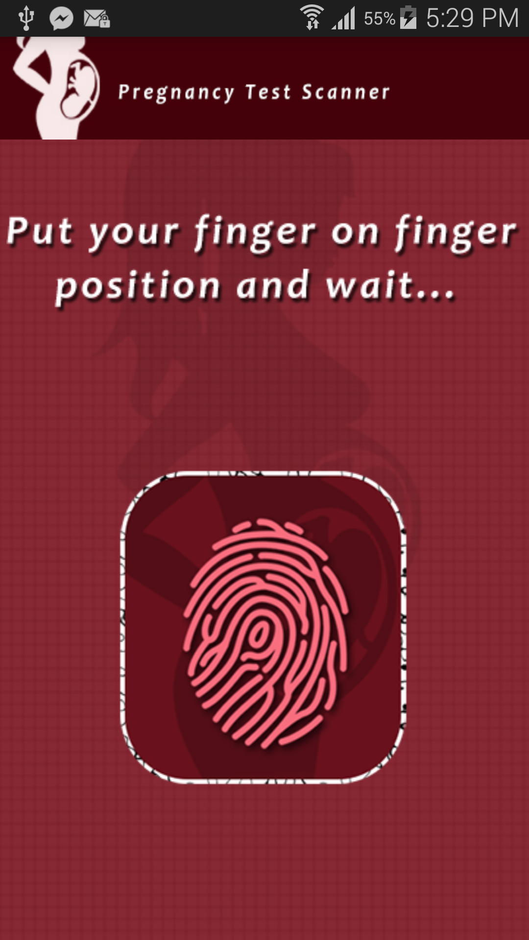 Android application Pregnancy Test Scanner Prank screenshort