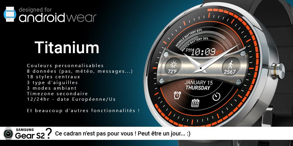 Android application Titanium Watch Face screenshort