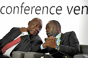 President Cyril Ramaphosa  and  Professor Tshilidzi Marwala, vice-chancellor and principal of the University of Johannesburg.