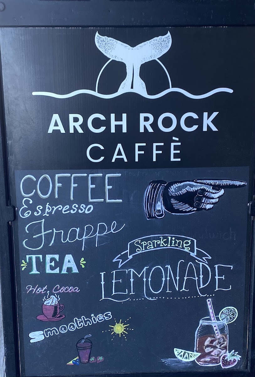 Arch Rock Caffe gluten-free menu