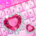 ダウンロード Pink Diamond Princess Keyboard Theme をインストールする 最新 APK ダウンローダ