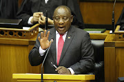 President Cyril Ramaphosa replies to questions in the National Assembly on August 22 2019.