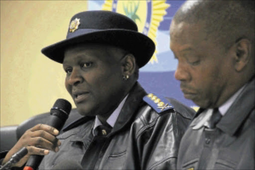 WANTS ACTION: National police commissioner General Riah Phiyega addressing the media during a briefing at the South African Police headquarters in Parktown, Johannesburg, recently. Photo: Busisiwe Mbatha