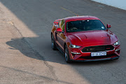 Our Ford Mustang GT California Special wears a beautiful shade of Lucid Red metallic paint. 