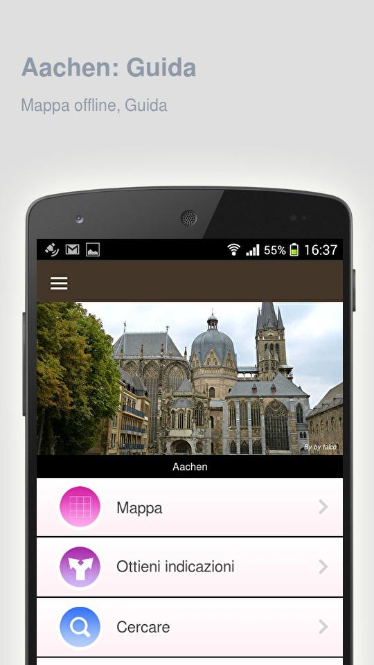 Android application Aachen: Offline travel guide screenshort