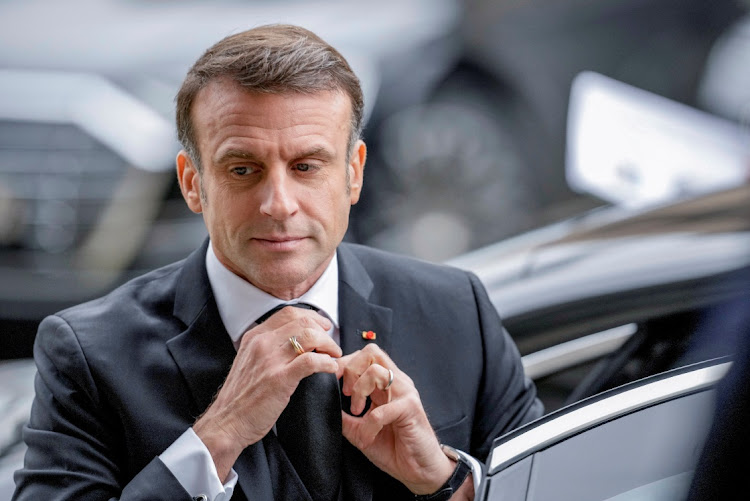 French President Emmanuel Macron in Berlin, Germany, January 22 2024. Picture: MARKUS SCHREIBER/REUTERS
