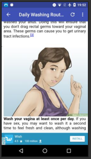 wash Vagina — приложение на Android