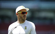 Faf du Plessis of South Africa looks on before the start of play on day two of the Third Test match between Australia and South Africa at Adelaide Oval on November 25, 2016 in Adelaide, Australia.