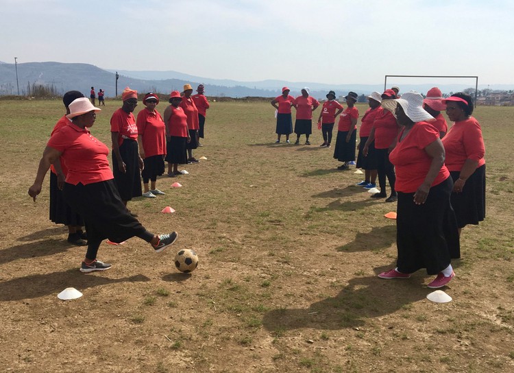 A group of pensioners in Pietermaritzburg have taken to soccer and athletics.