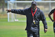 Stanley Menzo (Coach) during the Ajax Cape Town training session at Ikamva on January 30, 2017 in Cape Town, South Africa.