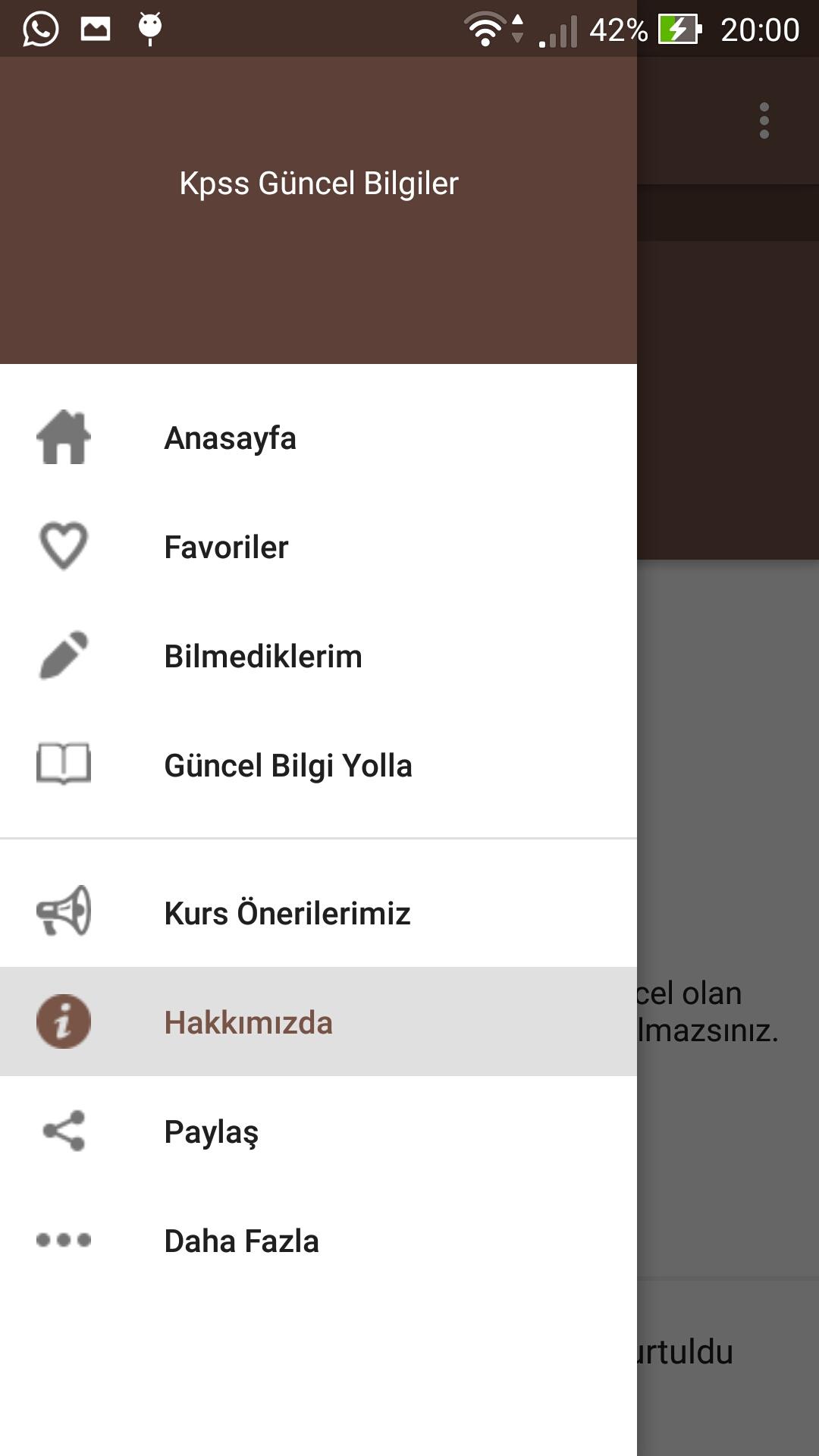 Android application Kpss Güncel Bilgiler screenshort