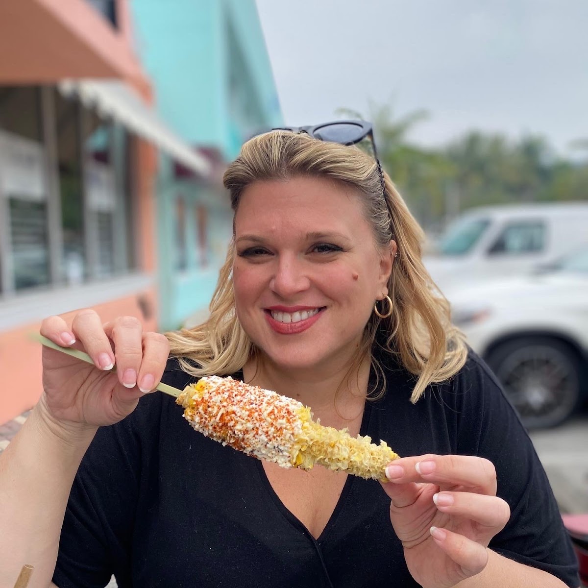 Mexican Street Corn on the patio