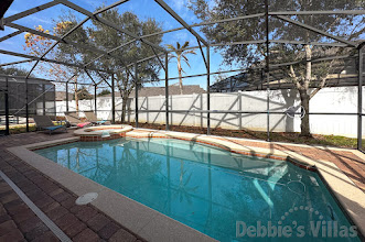 Sunny pool with no overlooking neighbours at this West Haven-The Abbey vacation villa