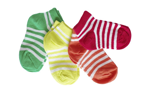 File photo of four pairs of baby socks.