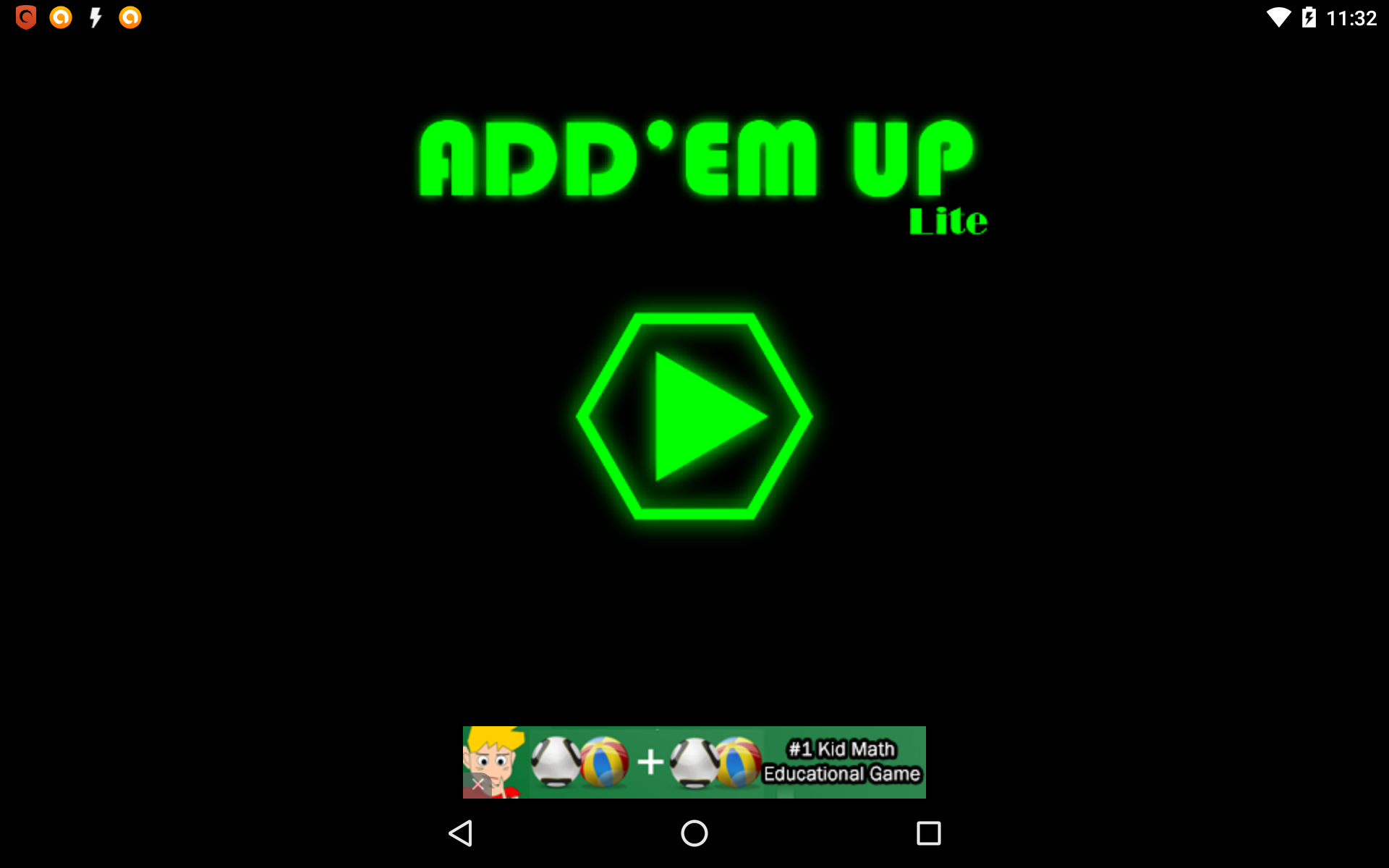 Android application Addem Up Lite screenshort
