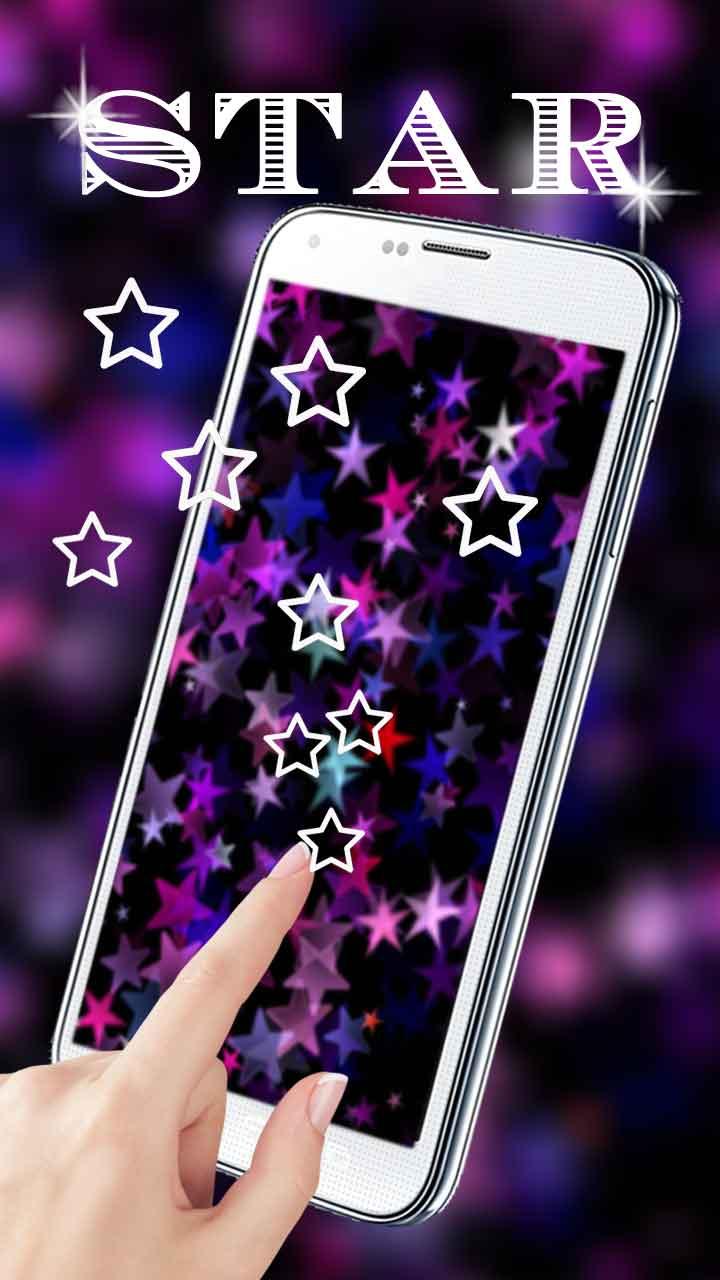 Android application Colorful star live Wallpaper screenshort