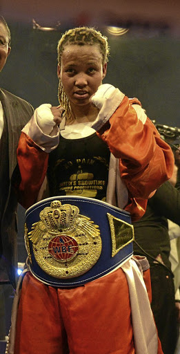 Ex-WBF female titleholder Gabisile Tshabalala .