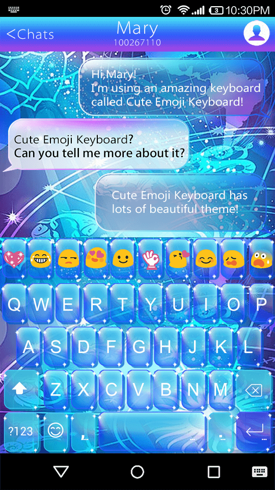 Android application Horoscope Emoji Keyboard Theme screenshort