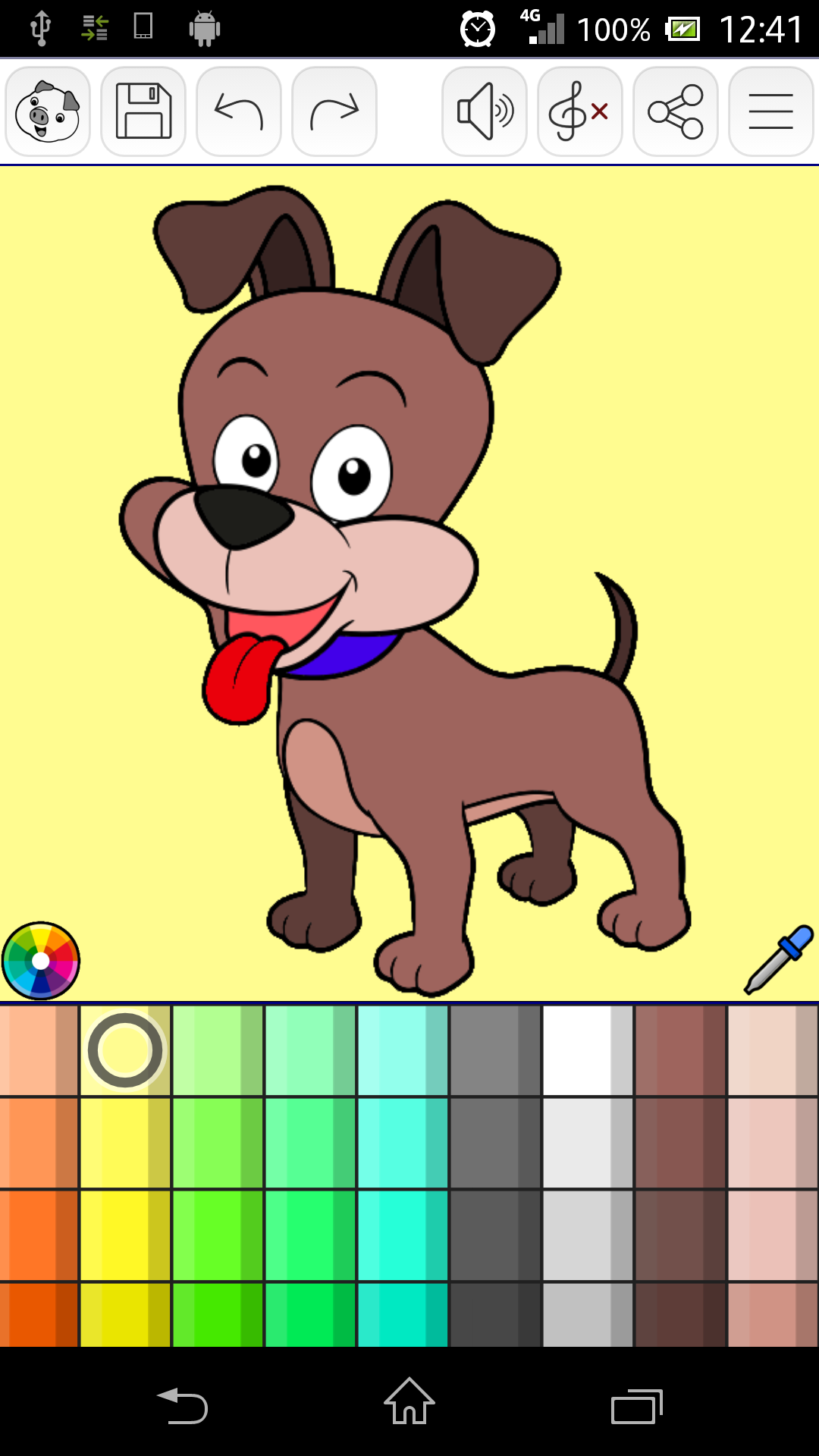 Android application Animals coloring book screenshort