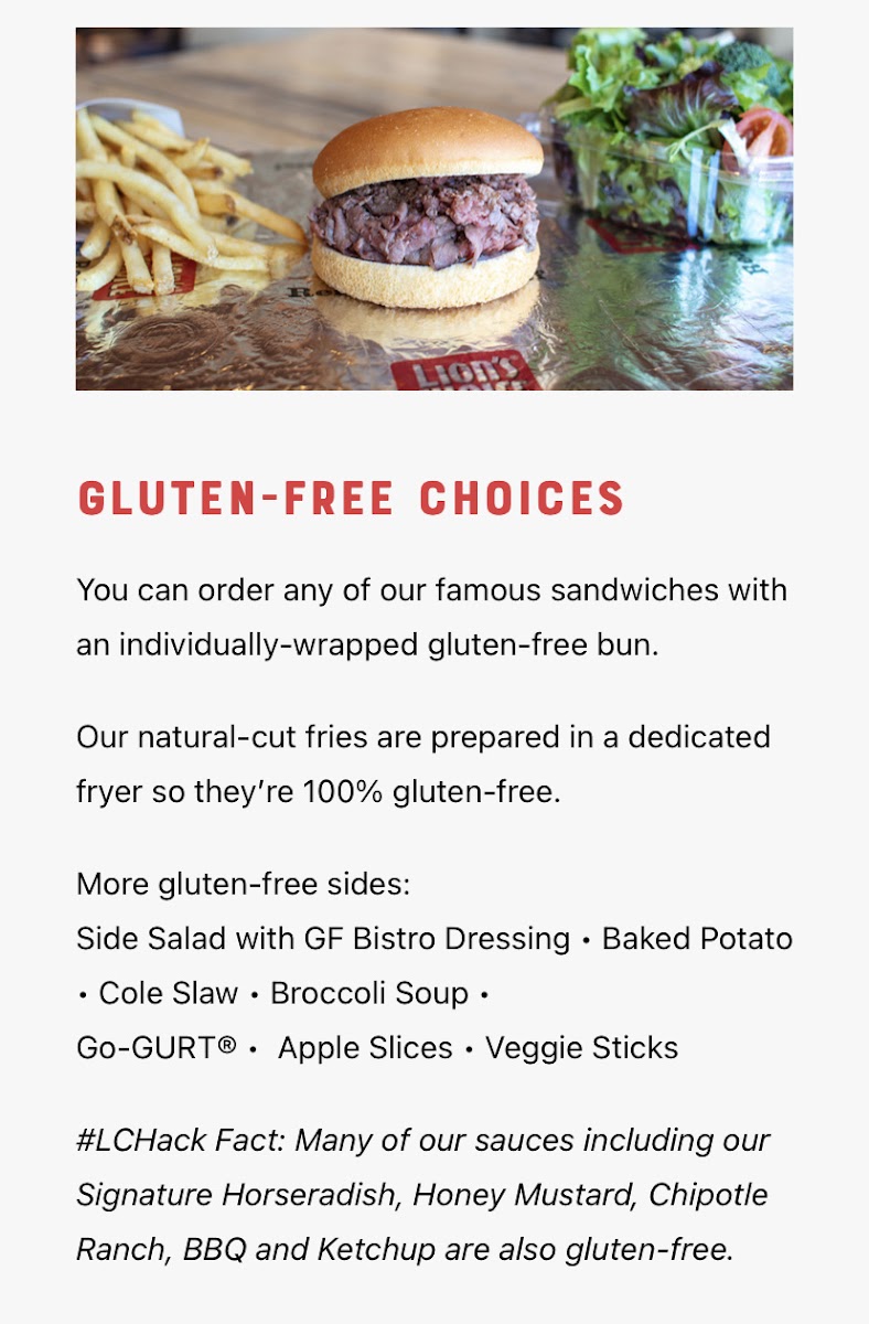 They dont operate in a "Gluten-free environment" but they have some great choices as of 4/2022