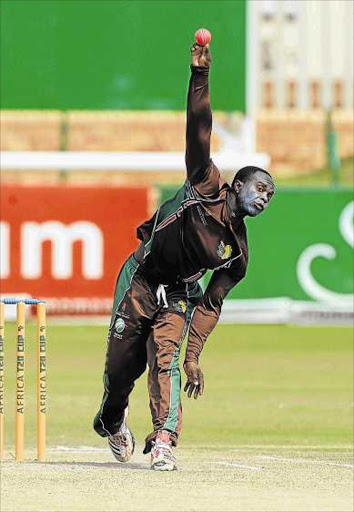 A WINNER: Fast bowler Phaphama Fojela who scooped the top awards of Player and Bowler of the Year at the Border awards ceremony at Buffalo Park last night Picture: GALLO IMAGES