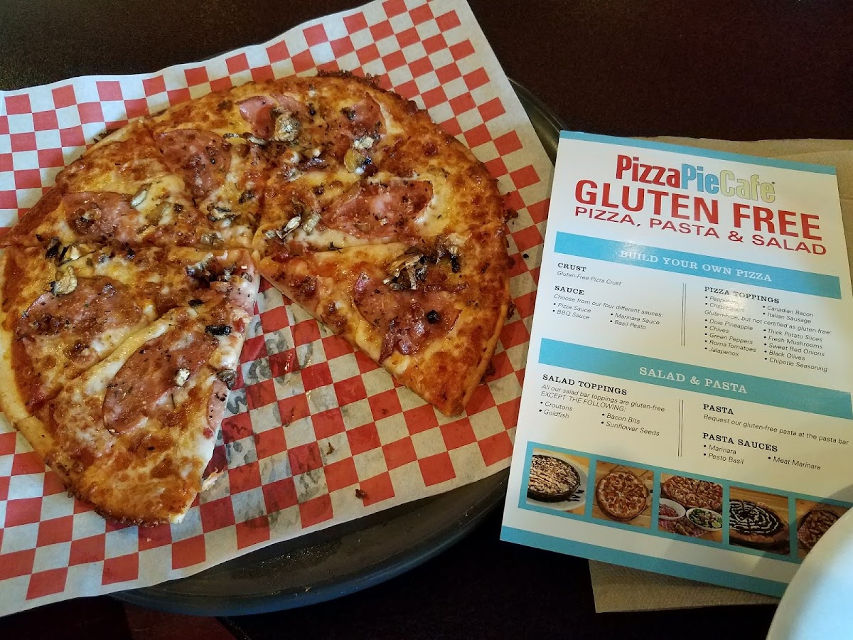 Gluten-Free Pizza at Pizza Pie Cafe