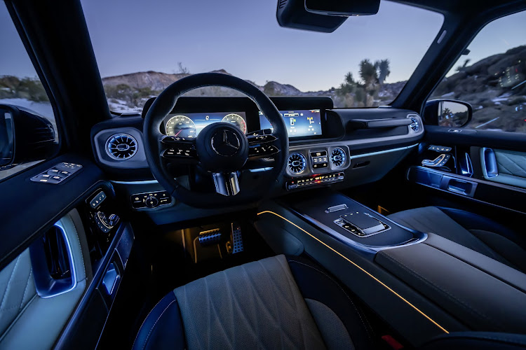 With an updated MBUX 12.3-inch infotainment system and media displays with touch control, the new G-Class is more connected than ever. Picture: SUPPLIED