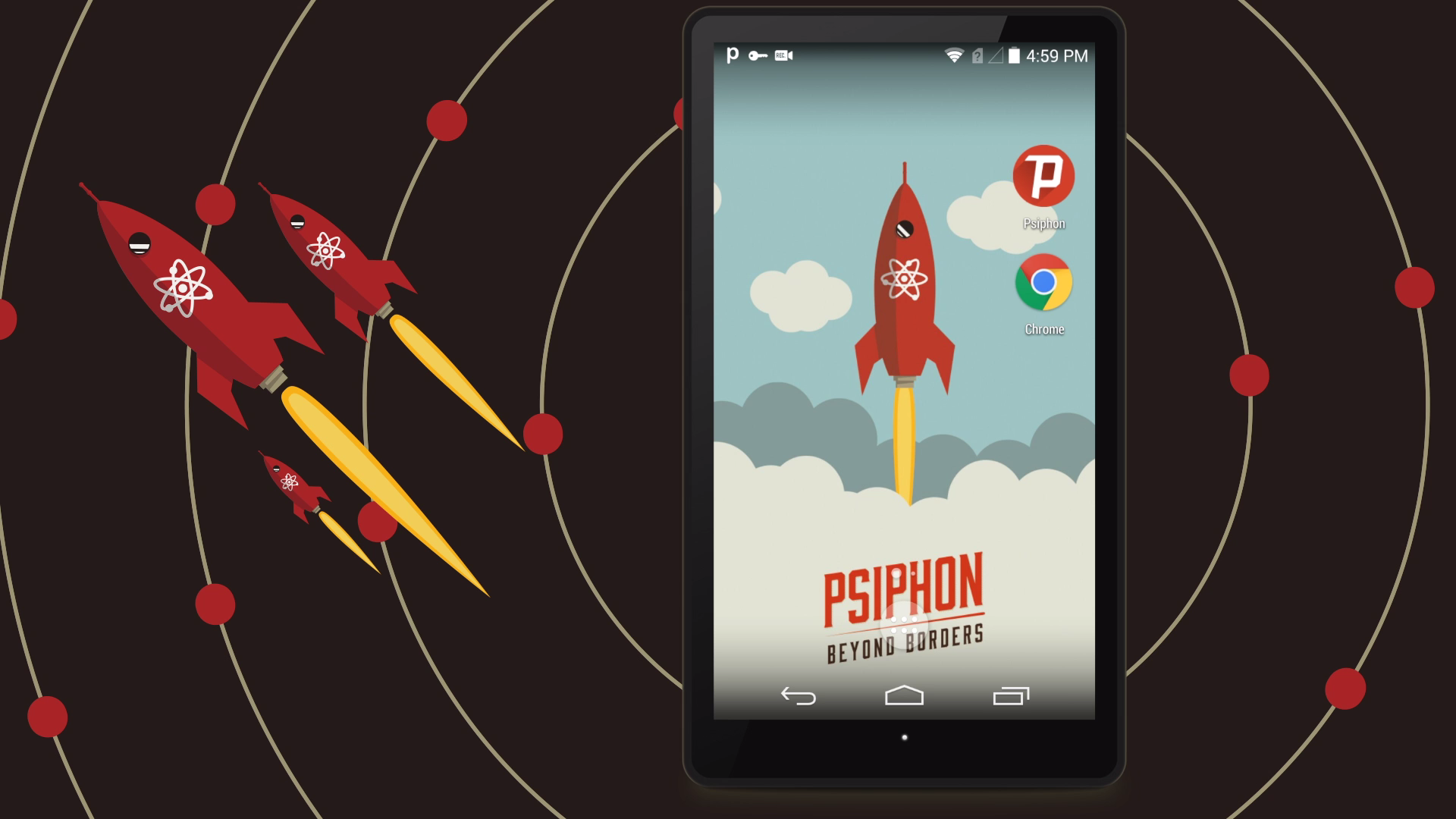 Android application Psiphon Pro - The Internet Freedom VPN screenshort