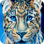 Blue leopard Live Wallpaper Apk