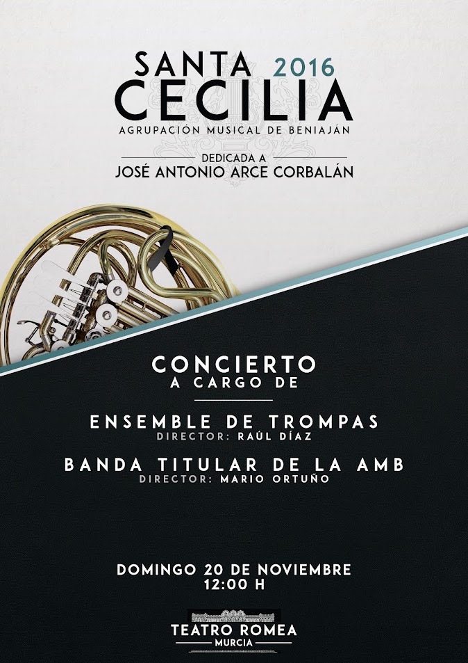 Cartel concierto Santa Cecilia