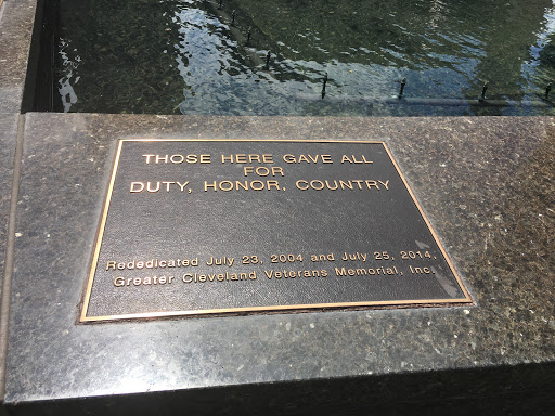 Those here gave all for duty, honor, countryRededicated July 23, 2004, and July 25, 2014.Greater Cleveland Veterans Memorial, Inc.Submitted byBryan Arnold@nanowhiskers
