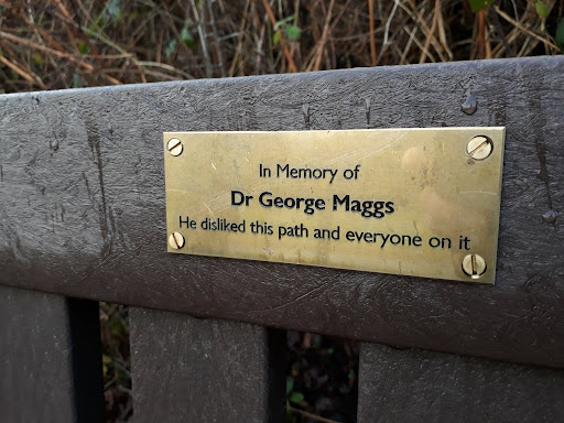 In Memory of Dr George Maggs He disliked this path and everyone on it Submitted by @BurtonsAnatomy.