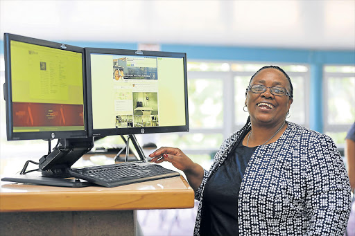 ONLINE: Eastern Cape Health MEC Pumza Dyantyi at the launch of the Frere Hospital website Picture: STEPHANIE LLOYD