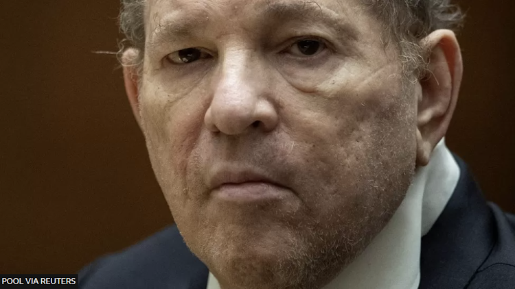 Harvey Weinstein pictured in court in Los Angeles earlier this month
