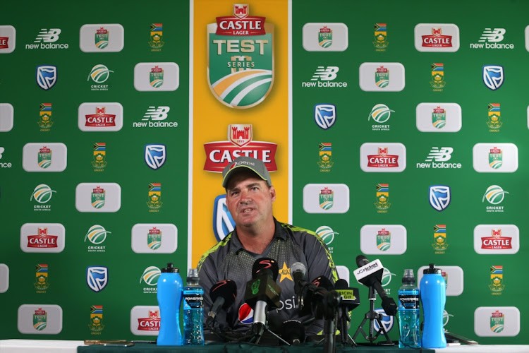 Pakistan coach Mickey Arthur during the press conference after day 2 of the 2nd Castle Lager Test match between South Africa and Pakistan at PPC Newlands on January 4 2019 in Cape Town.
