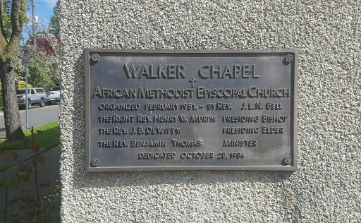 Walker Chapel African Methodist Episcopal Church Organized February 1951 - By Rev. J. L. N. Bell The Right Rev Henry W. Murphy: Presiding Bishop The Rev. J. B. DeWitty: Presiding Elder The Rev....