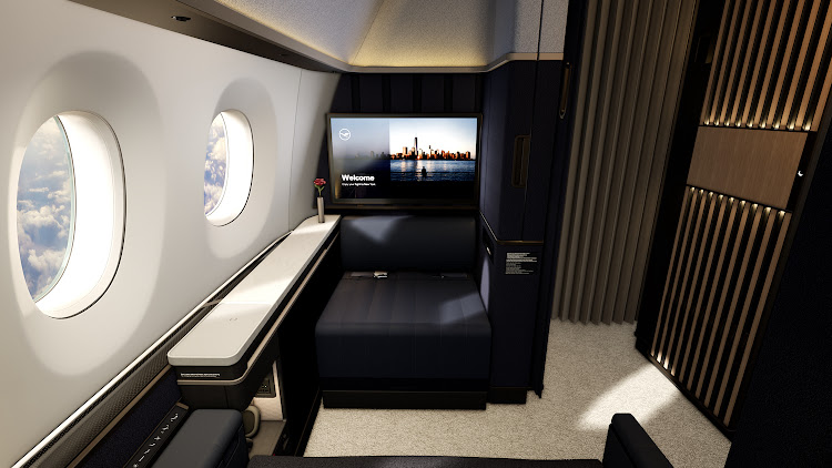 Lufthansa Allegris First Class Suite aussen.