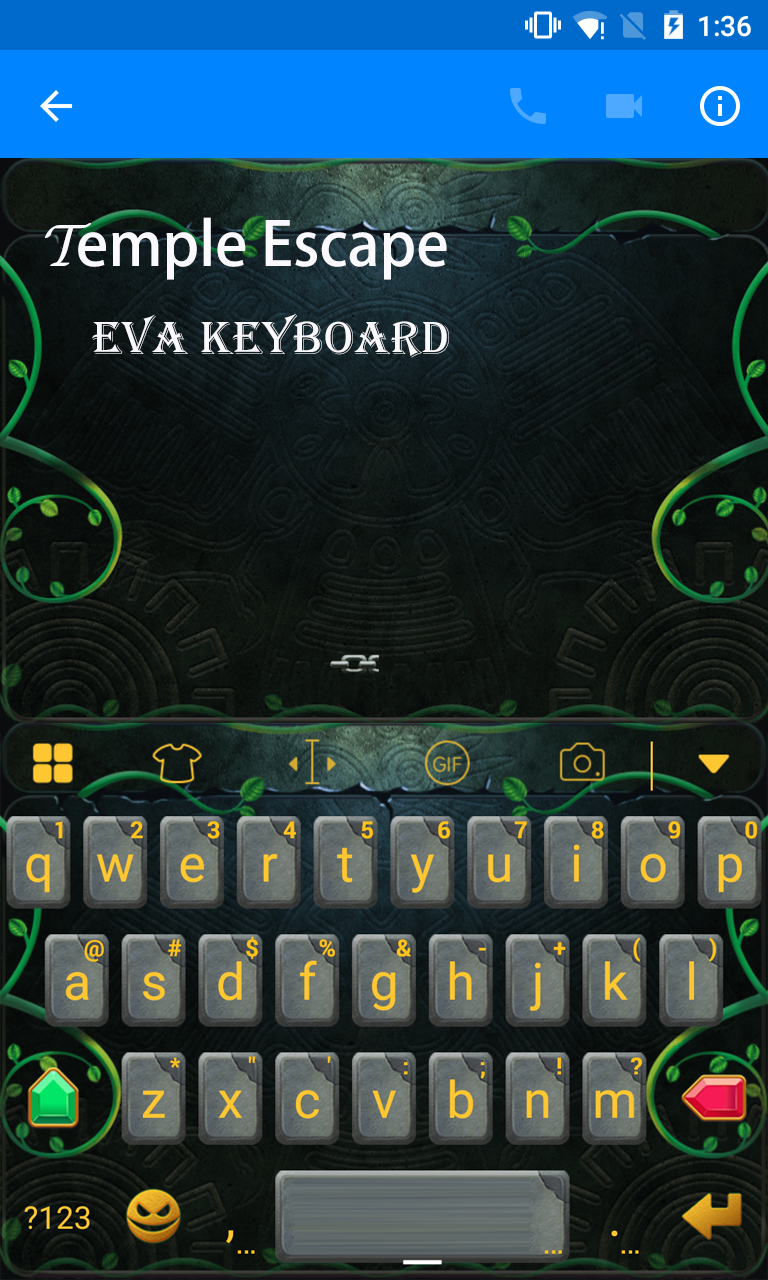 Android application Temple Keyboard -Emoticons&amp;Gif screenshort