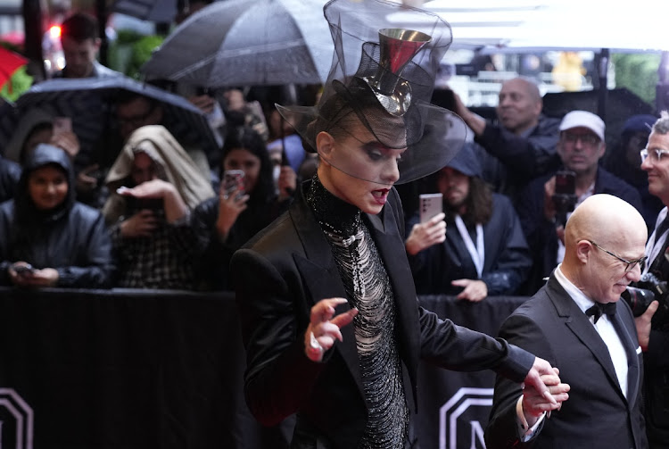 Jordan Roth leaves the Mark Hotel during the Met Gala in New York City.