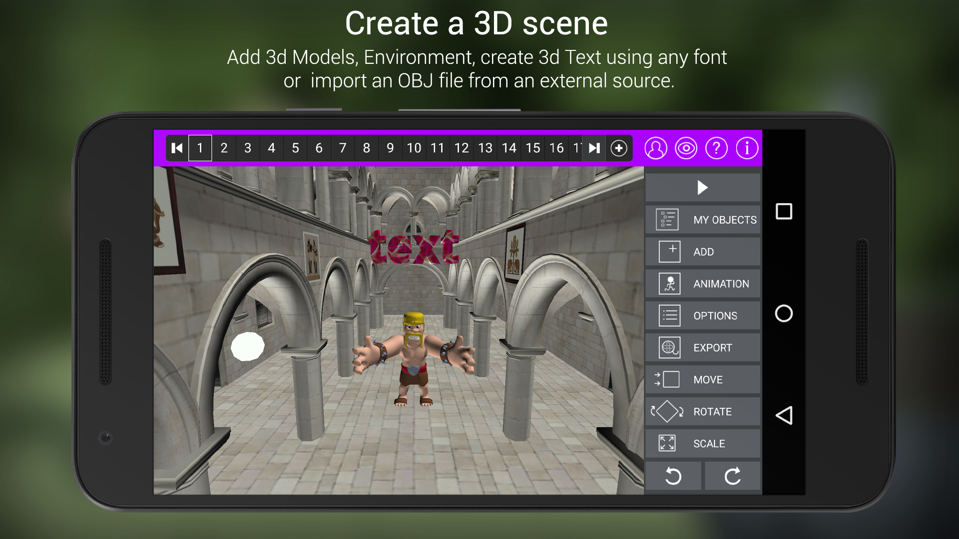 Android application Iyan 3d - Make 3d Animations screenshort